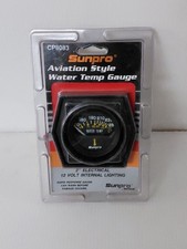 Sunpro 2 Electrical Water Temp Gauge Black Black Bezel Cockpit Series Os