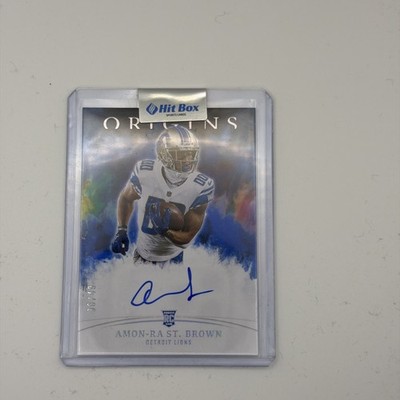 2021 Amon-Ra St.Brown - On Card Auto - Panini Origins - Detroit Lions 36/49 RC