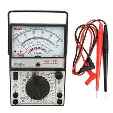 MF47B Multimetro Analogico per Corrente di Tensione AC/DC,Volt Ampere Ohm Tester Batteria