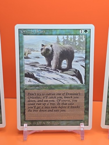 🟢🟢🟢 (4) 1994 MAGIC The Gathering GRIZZLY BEARS REVISED 3RD EDITION PLAYED 🟢2 - Picture 3 of 10