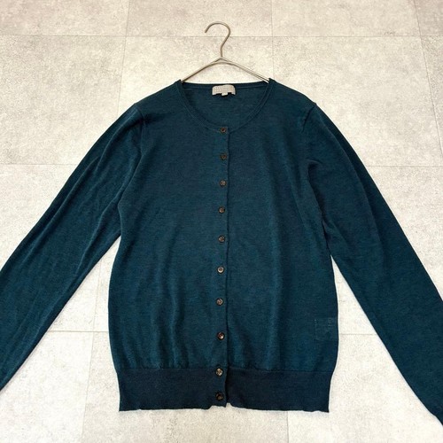 Margaret Howell, Margaret Howell Cotton Wool Knit Cardigan L Blue Casual Vintage