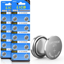 Licb 20 Pack SR920SW 371 370 AG6 Battery 1.5V Button Cell Watch Batteries