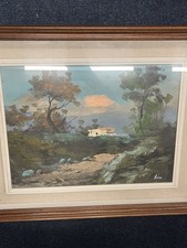 Rare Original F. Rizzo Italian Oil Painting | Signed Landscape | 54x44.5cm |