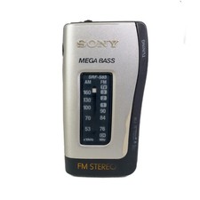SONY SRF-S83 WALKMAN MEGA BASS FM AM COMPACT POCKET RADIO Tested Works