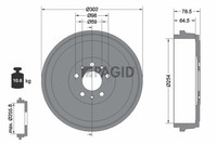 2X Bremstrommel Pagid 61457N FüR Opel Combo GroßRaumlimousine X12 Tour Cdti B05