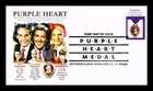 US COVER PURPLE HEART MEDAL FDC SENATORS DOLE KERRY MCCAIN PANDA CACHET