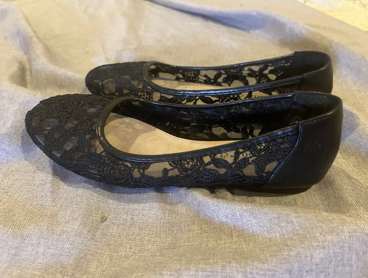 Lace Ballet Black Flats for Women for sale | eBay