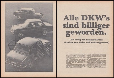DKW F 102 - Reklame Werbeanzeige Original-Werbung 1965