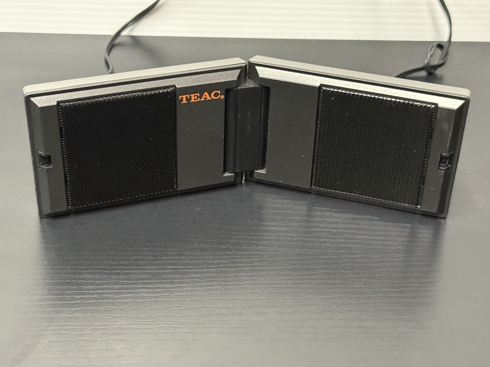 Vintage TEAC Foldable Portable Stereo Speakers 3.5mm Travel 