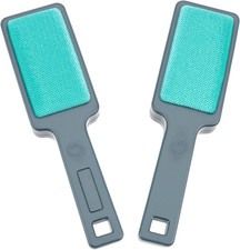 QWORK® 2-Pack Double-Sided Velvet Lint Brush - Reusable Lint Remover for Clothes