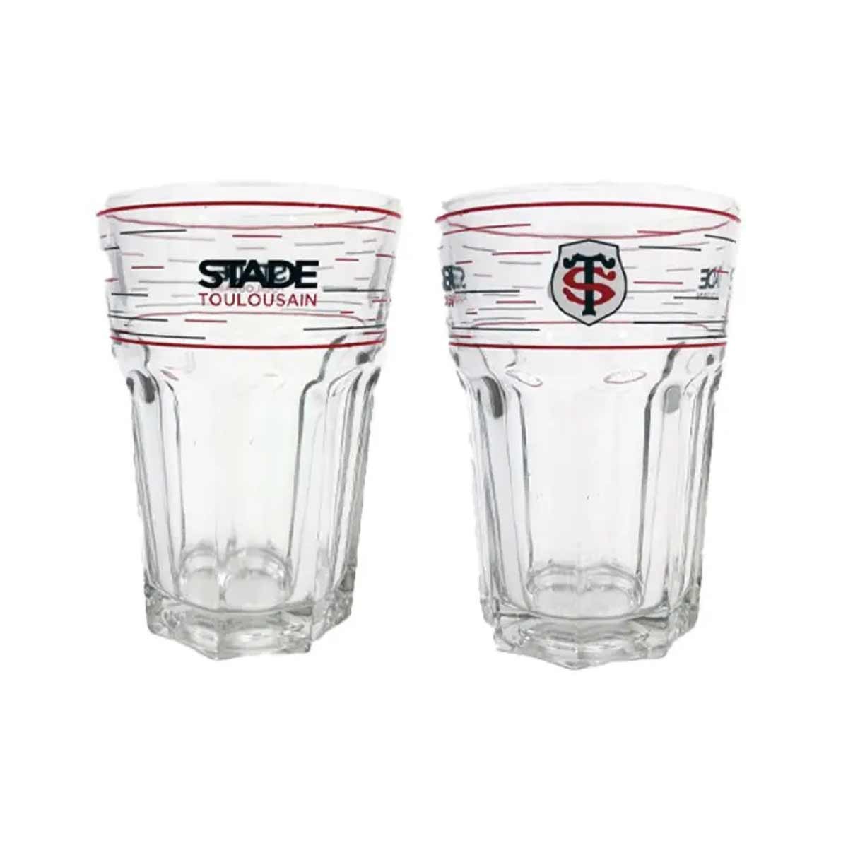 Set de 2 verres à eau Stade Toulousain le cadeau parfait pour supporter du club