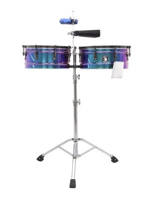 5d2  Professional Timbale Purple/Chrome 14  X 15 .