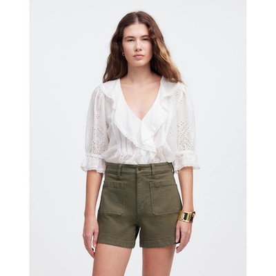Madewell The Emmett Patch Pocket Edition Shorts W27 Safari Khaki NWT