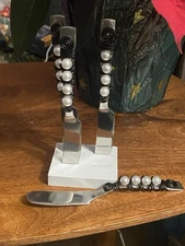 Stainless Steel 5.5” Spreader Butter Dip Jam Knife Cutlery ELEGANT Set Of  4