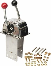 SeaStar CH5200P Marine Boat Controls Twin Lever Polished Stainless Teleflex