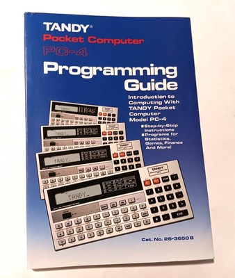 Tandy Pocket Computer Model PC-4 Programming Guide 1985 Radio Shack