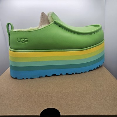 UGG URSEEN PLATFORM Green MULTI LEATHER WOOL ALL GENDER M7  display picture 2