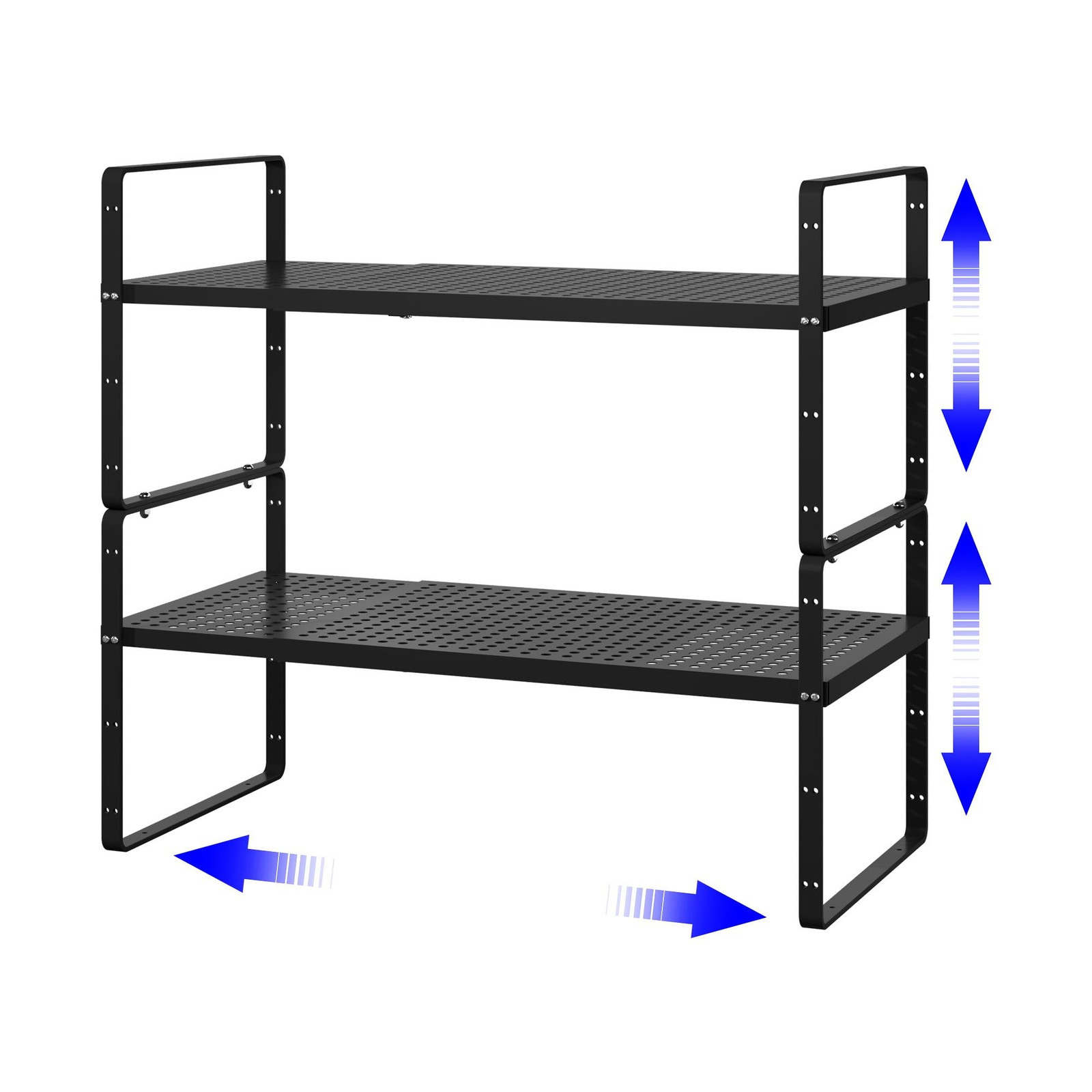 Expandable Kitchen Cabinet Shelf Organizers for Small Space Storage Racks-image