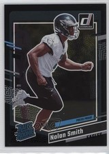 2023 Panini Donruss Rated Rookie Press Proof Black 9/10 Nolan Smith #382 13y5
