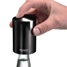 Westmark Kapselheber Flaschenöffner Kronkorken öffnen mit Push & Pull schwarz
