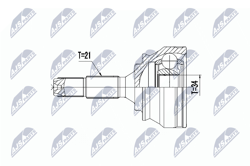 Fits NTY NPZ-PE-032 OUTER CV JOINT - Image 11