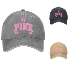Pink Cowgirl Western Cowboy Girl Aesthetic Retro Style Denim Hat