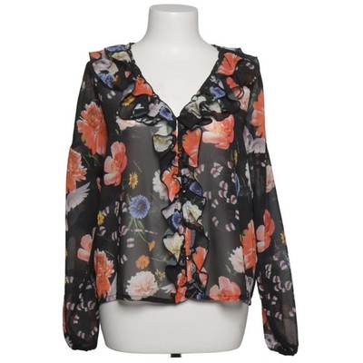 Tigha, Bluse, Größe: S, Schwarz/Mehrfarbig, Polyester/Viskose, Blumen #l6N
