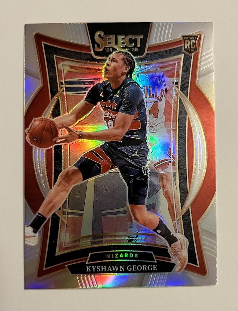 2024-25 Panini Select Kyshawn George Silver Prizm Rookie Card NBA RC #85