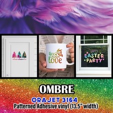 Ombre Patterned Adhesive Vinyl 13.5" ROLL **FREE SHIPPING**