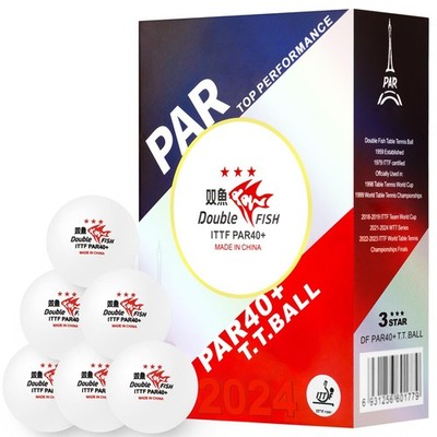 3-Star Table Tennis Balls for 2024 Games in PAR - White 40+ ABS Balls - High ...