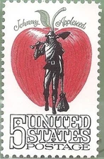 1966 Johnny Appleseed Single 5c Postage Stamp, Sc# 1317, MNH, OG