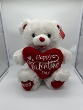Dan Dee Collector's Choice White Valentine's Bear 17" 2015 New damaged tag