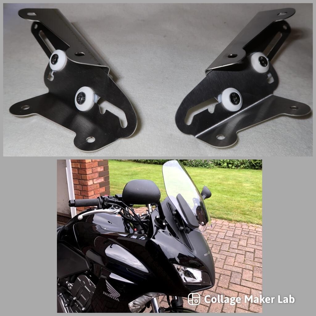 Cales de rehausse bulle pour Honda CBF 1000 MK2 en alu noir