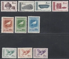 China 1950- Lot of 3 # Sets of Mint stamps issued without gum.... (VG) MV-18924