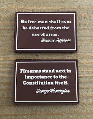 Second Amendment  Set Of Two 2 x3  PVC Morale Patch With Hook And Loop