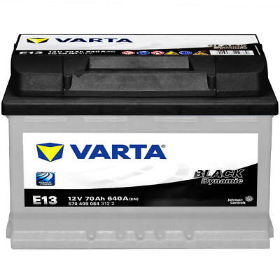 Autobatterie 12V 70Ah 640A Varta E13 Black Dynamic Starterbatterie 5704090643122