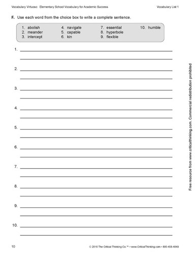 Vocabulary Virtuoso: Elementary School Vocabulary for Academic Success (Gr. 4-5) - Picture 12 of 12