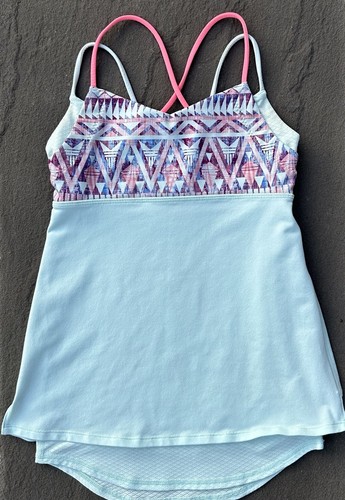 Ivivva by Lululemon Girls Tank Top Size 10 Layered Built in bra