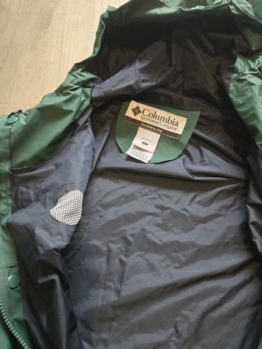 Men’s Columbia Forest Green Rain Jacket & Pants Size L - Picture 13 of 14