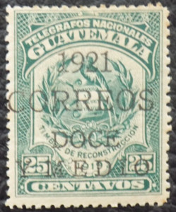 Guatemala Stamp SC 177 Unused 1921 CV $30.00