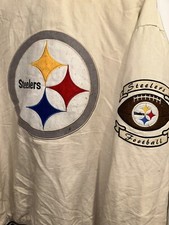 PITTSBURG STEELERS VINTAGE EMBROIDERED LETTERMAN