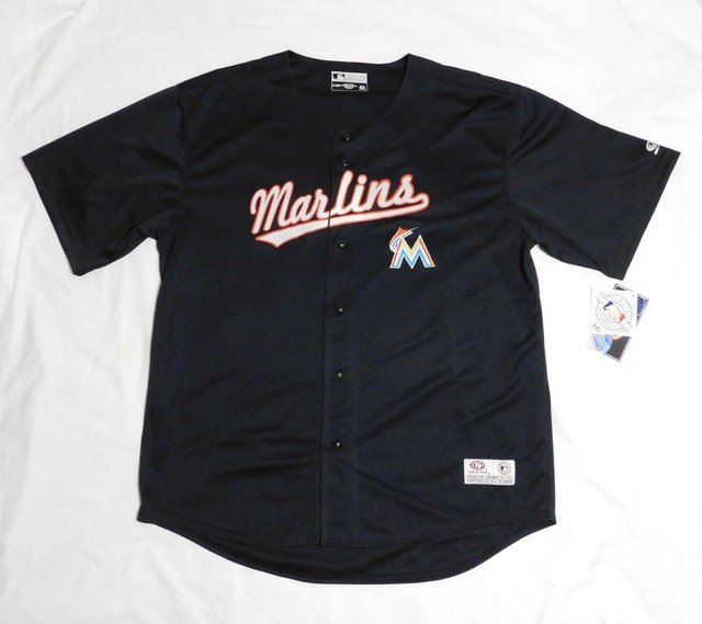 NEW Authentic Miami Marlins black Jersey adult EXTRA LARGE (XL
