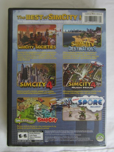 The SimCity Box (PC DVD-ROM) 5 Games on 4 Discs Incl. Manual and Keys - Picture 2 of 6