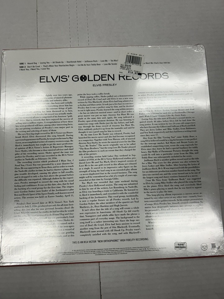 ELVIS PRESLEY ELVIS’ GOLDEN RECORDS VINYL LP RCA NEW SEALED eBay