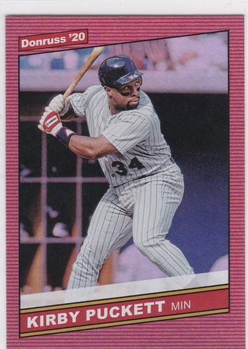 KIRBY PUCKETT Donruss 2020 HOLO RED VARIATION Baseballkarte TWINS 1986 Design! - Bild 1 von 2