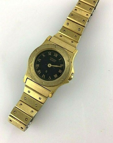 OROLOGIO CITIZEN GN7WU QUARZO JAPAN DONNA 22MM LAMINATO ORO USATO | eBay