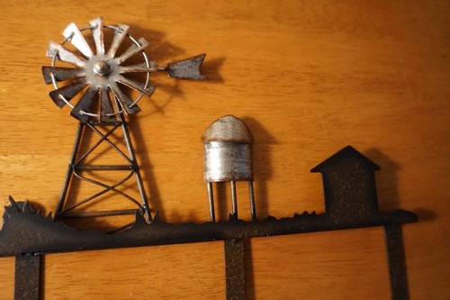 Rustic Country Primitive Windmill Garden Barn Water Tower Hook Farm House Decor - Picture 2 of 10