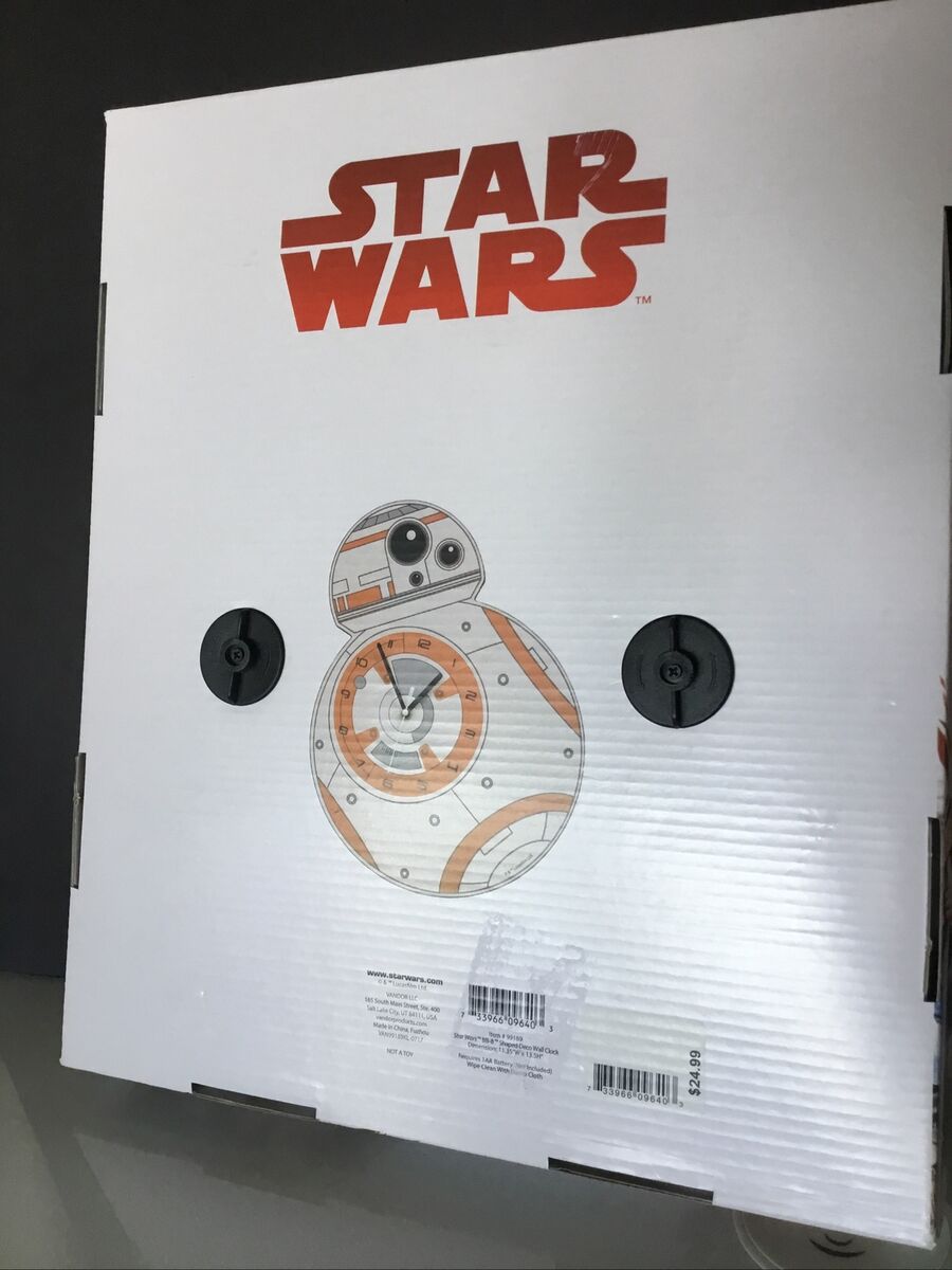 Star Wars: BB-8 Shaped Deco Wall Clock E | eBay Star Wars: BB-8 Shaped Deco Wall Clock E | eBay