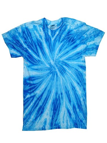 Multi-Color Tie Dye T-Shirts, Kids XS, S, M, L, Cotton, Short Sleeve, Colortone - Picture 56 of 82