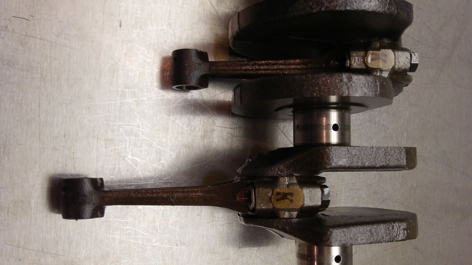 74 Honda CB 750 4 Crankshaft w Rods Good Bearings 1974 SOHC CB750 T12